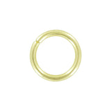 1/2" Shiny Brass, Split Round Ring, Steel