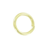 1/2" Shiny Brass, Split Round Ring, Steel