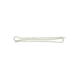 1/8" Nickel, Beaded Key Chain, Steel