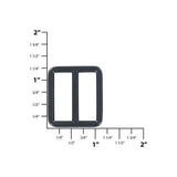 1" Matte Black, Cast Tri Glide Slide, Zinc Alloy