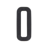 1" Black, Common Loop, Plastic