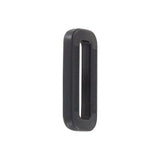 1" Black, Common Loop, Plastic