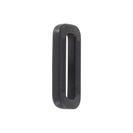 1" Black, Common Loop, Plastic