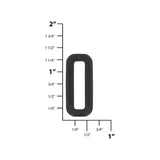 1" Black, Common Loop, Plastic