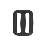 1" Black, Sliplock Tri-Glide Slide Buckle, Plastic