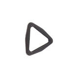 1" Black, Triangle Ring, Plastic