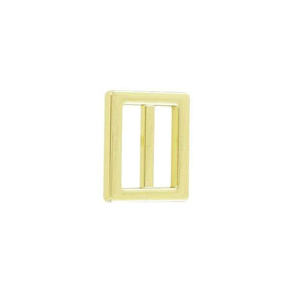 1" Shiny Gold, Cast Strap Tri Glide Slider, Zinc Alloy