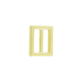 1" Shiny Gold, Cast Strap Tri Glide Slider, Zinc Alloy