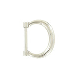1" Shiny Nickel, Decorative Dee Ring, Zinc Alloy