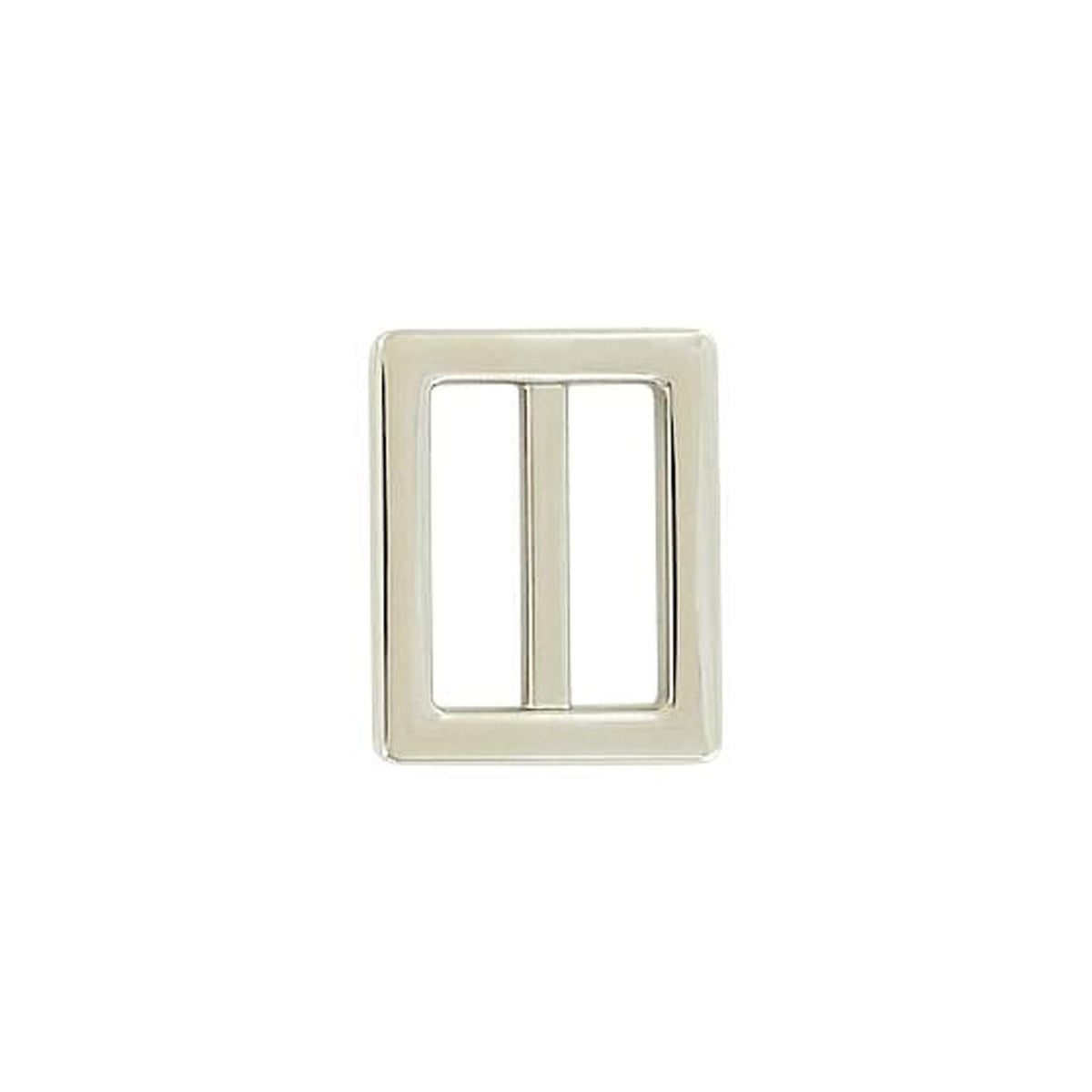 1" Nickel, Cast Strap Tri Glide Slider, Zinc Alloy