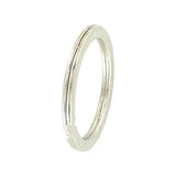 1" Nickel, Split Key Ring, Steel