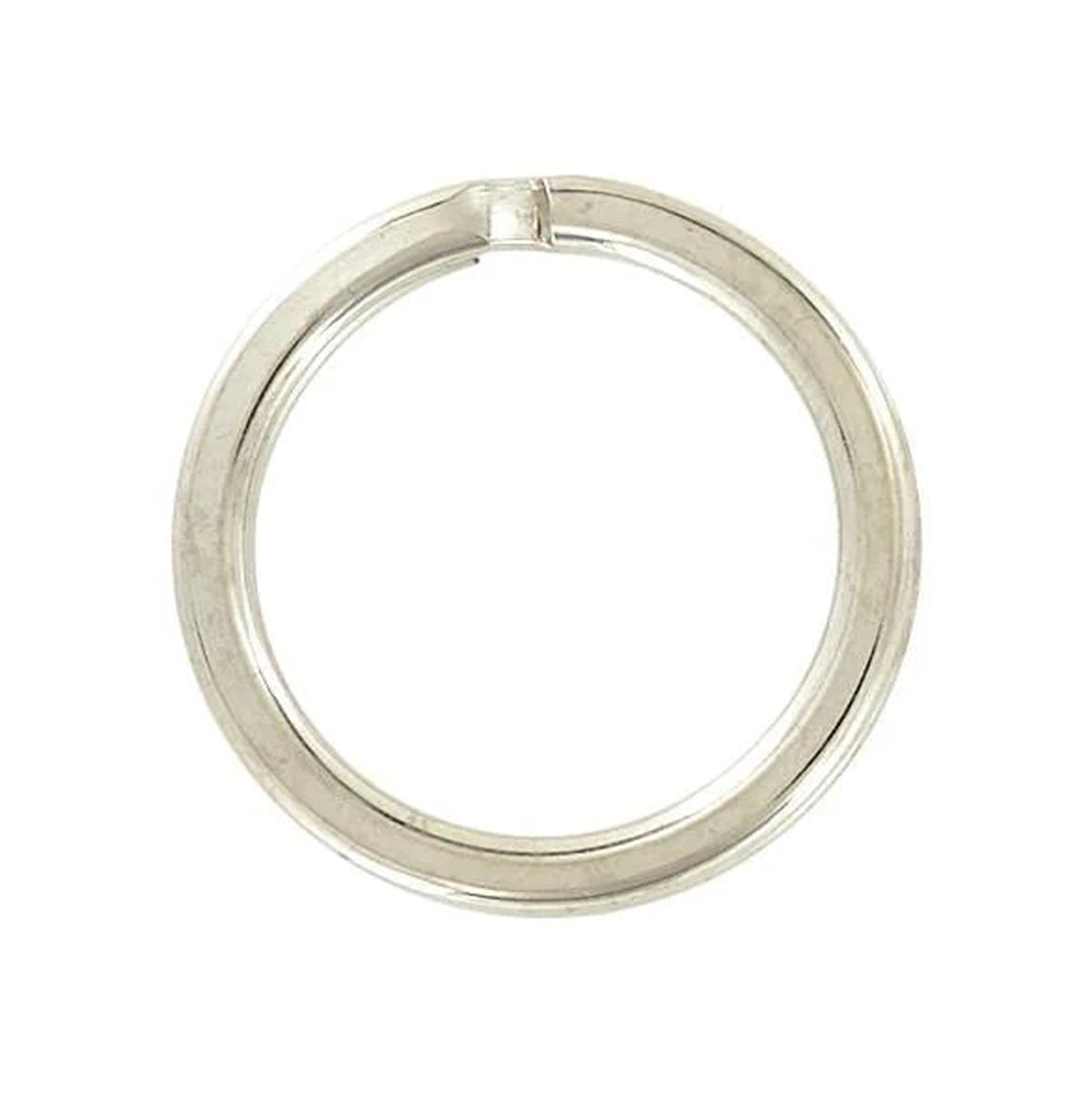 1" Nickel, Split Key Ring, Steel