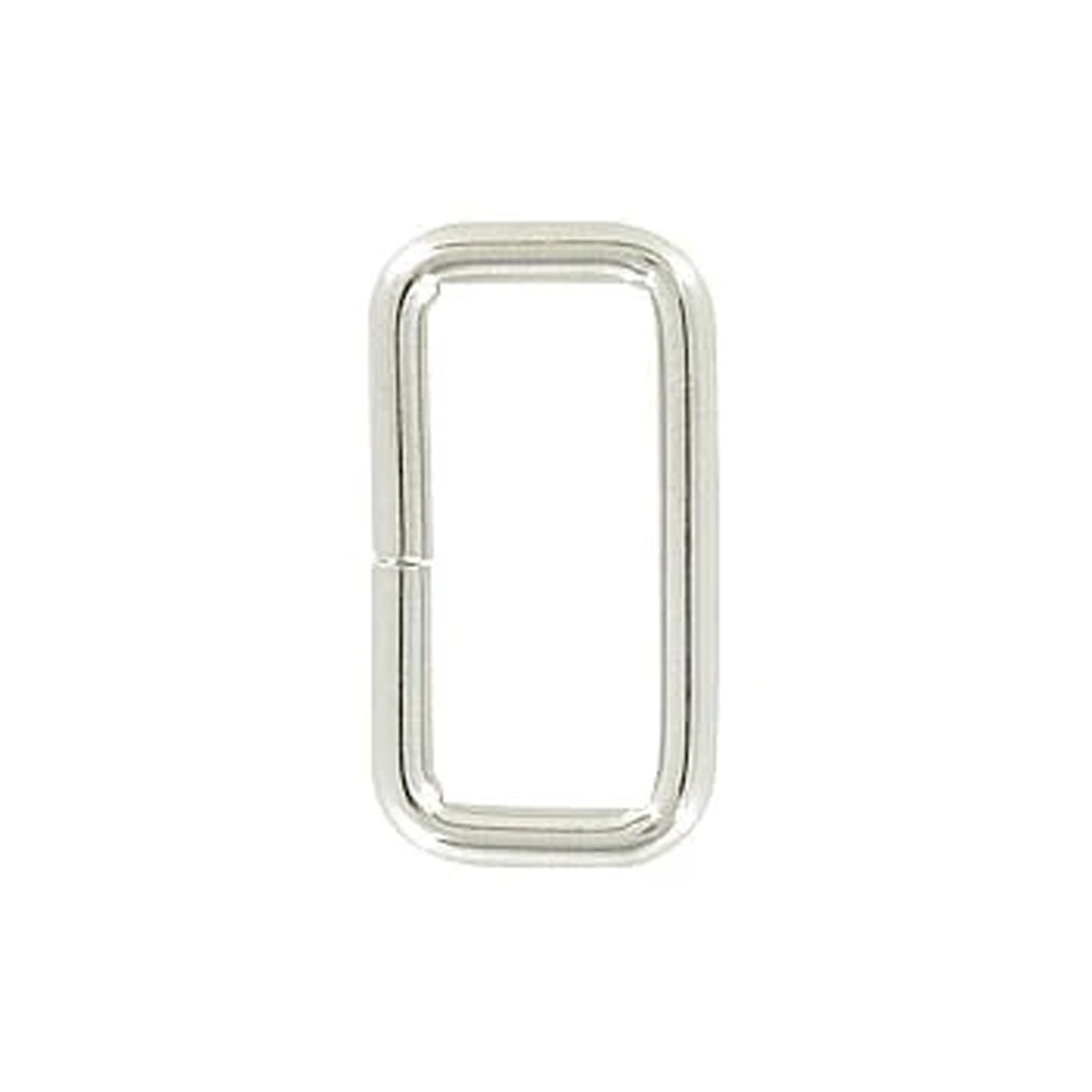 1" Nickel, Split Rectangular Ring, Steel