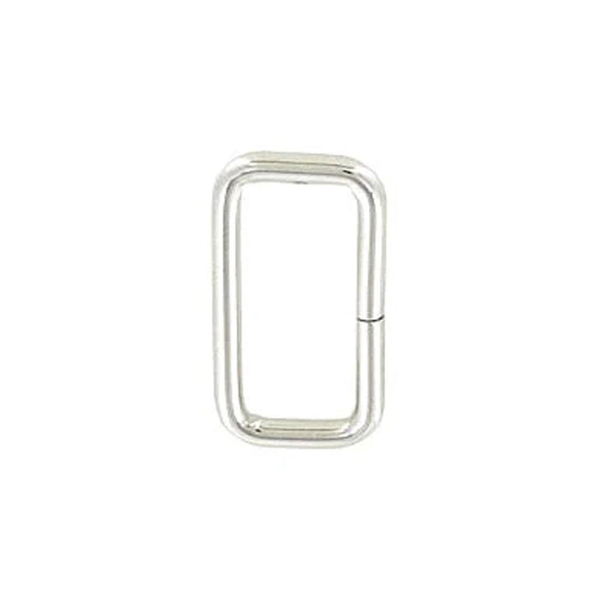 1" Nickel, Split Rectangular Ring, Steel