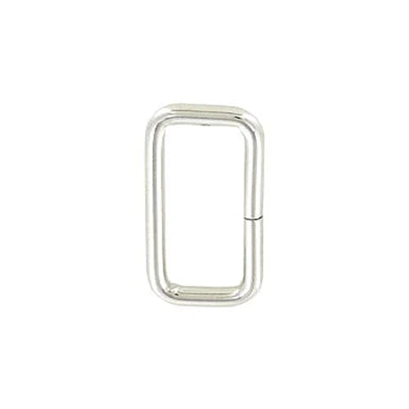 1" Nickel, Split Rectangular Ring, Steel