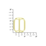 1" Shiny Gold, Concave Slide, Zinc Alloy