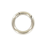 1" Shiny Nickel, Spring Gate Round Ring, Zinc Alloy