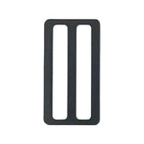 2" Matte Black, Flat Stamped Rectangle Tri Bar Slide, Steel