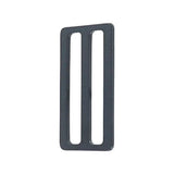 2" Matte Black, Flat Stamped Rectangle Tri Bar Slide, Steel