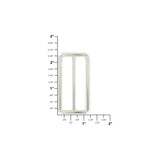 2" Nickel, Cast Concave Slide, Zinc Alloy