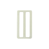 2" Nickel, Flat Stamped Rectangle Tri Bar Slide, Steel