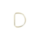 2" Shiny Nickel, 6mm Welded D Ring, Steel