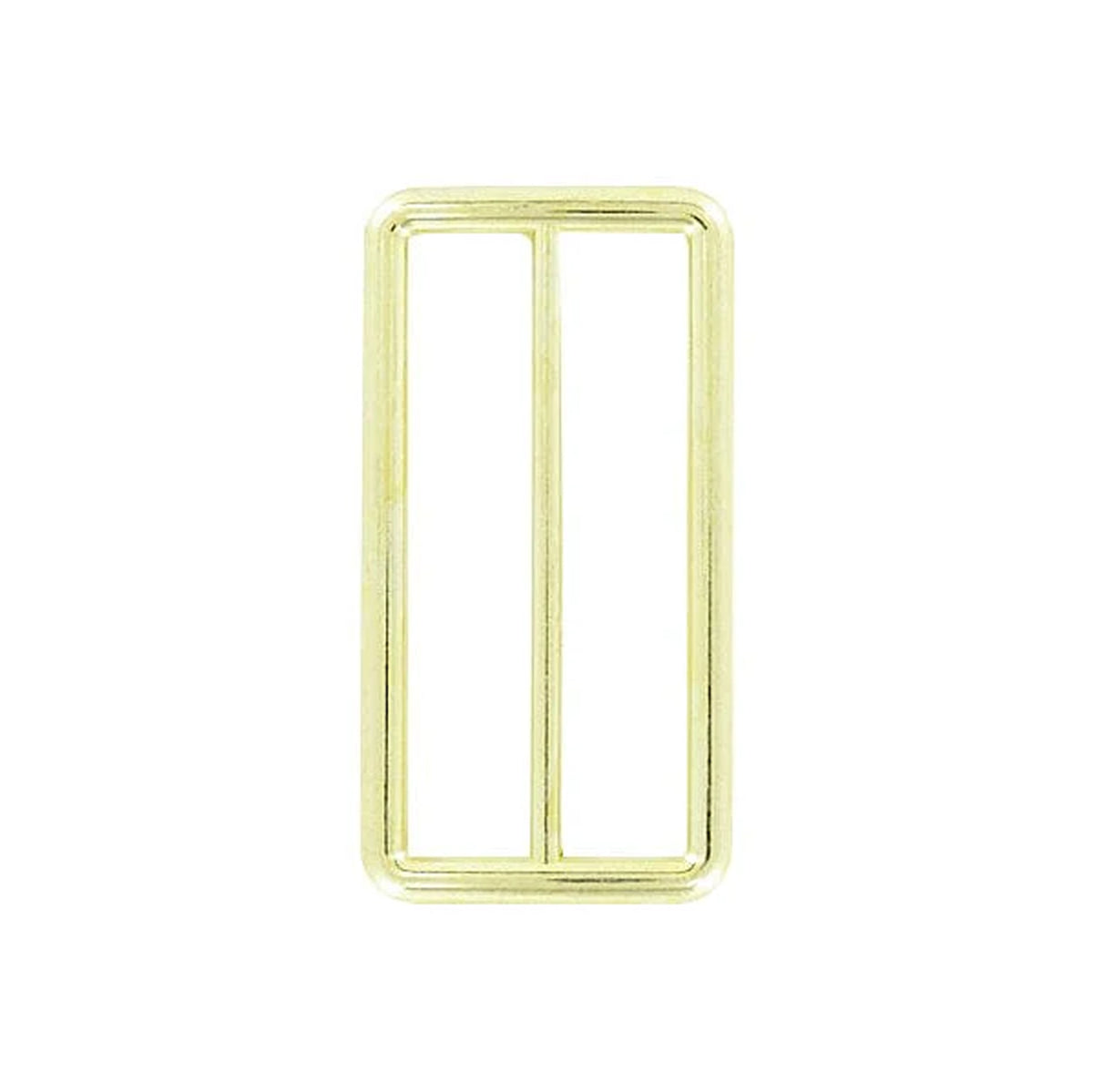 2" Shiny Gold, Cast Concave Slide Ring, Zinc Alloy