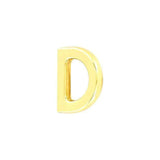 3/16" Shiny Gold , Solid D Ring, Zinc Alloy