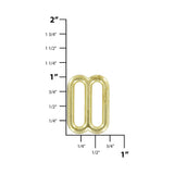 3/4" Brass, Cast Rounded Tri Bar Slide, Zinc Alloy