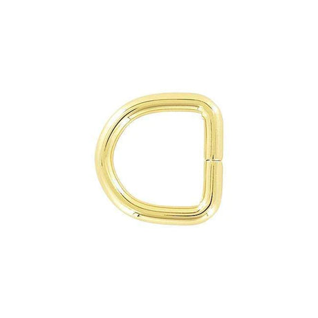 3/4" Gold, Split D Ring, Steel