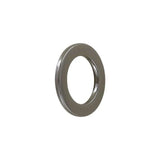 3/4" Shiny Gunmetal, Flat Round Ring, Zinc Alloy