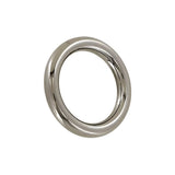 3/4" Shiny Gunmetal, Solid Round Ring, Zinc Alloy