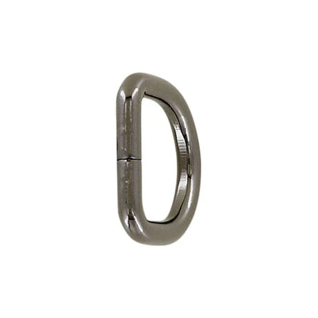 3/4" Gunmetal, Split D Ring, Steel