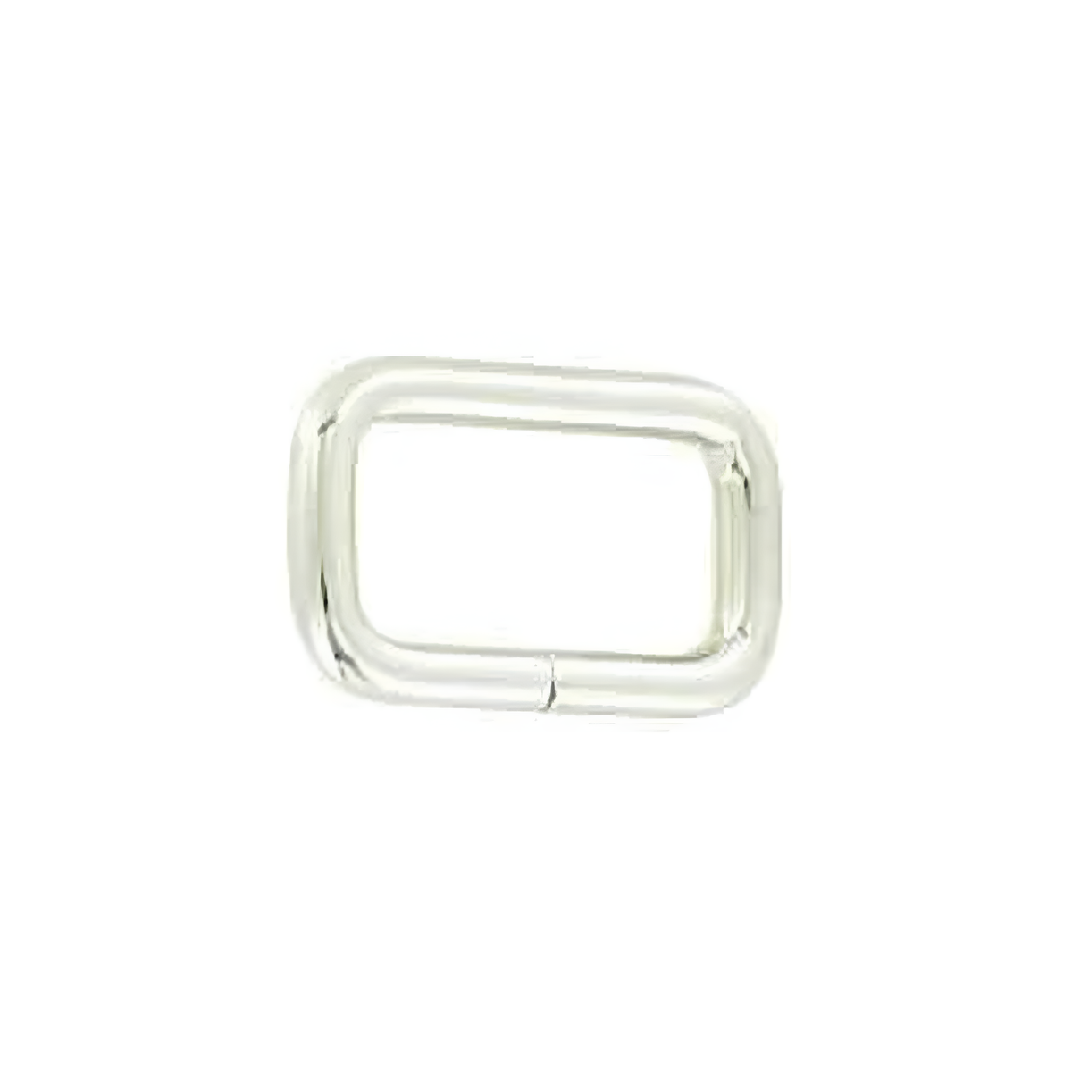 3/4" Shiny Nickel, 1x5/8"Split Rectangular Ring, Steel