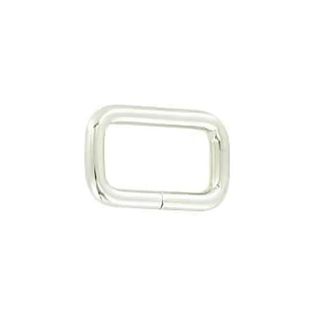 3/4" Shiny Nickel, 1x5/8"Split Rectangular Ring, Steel