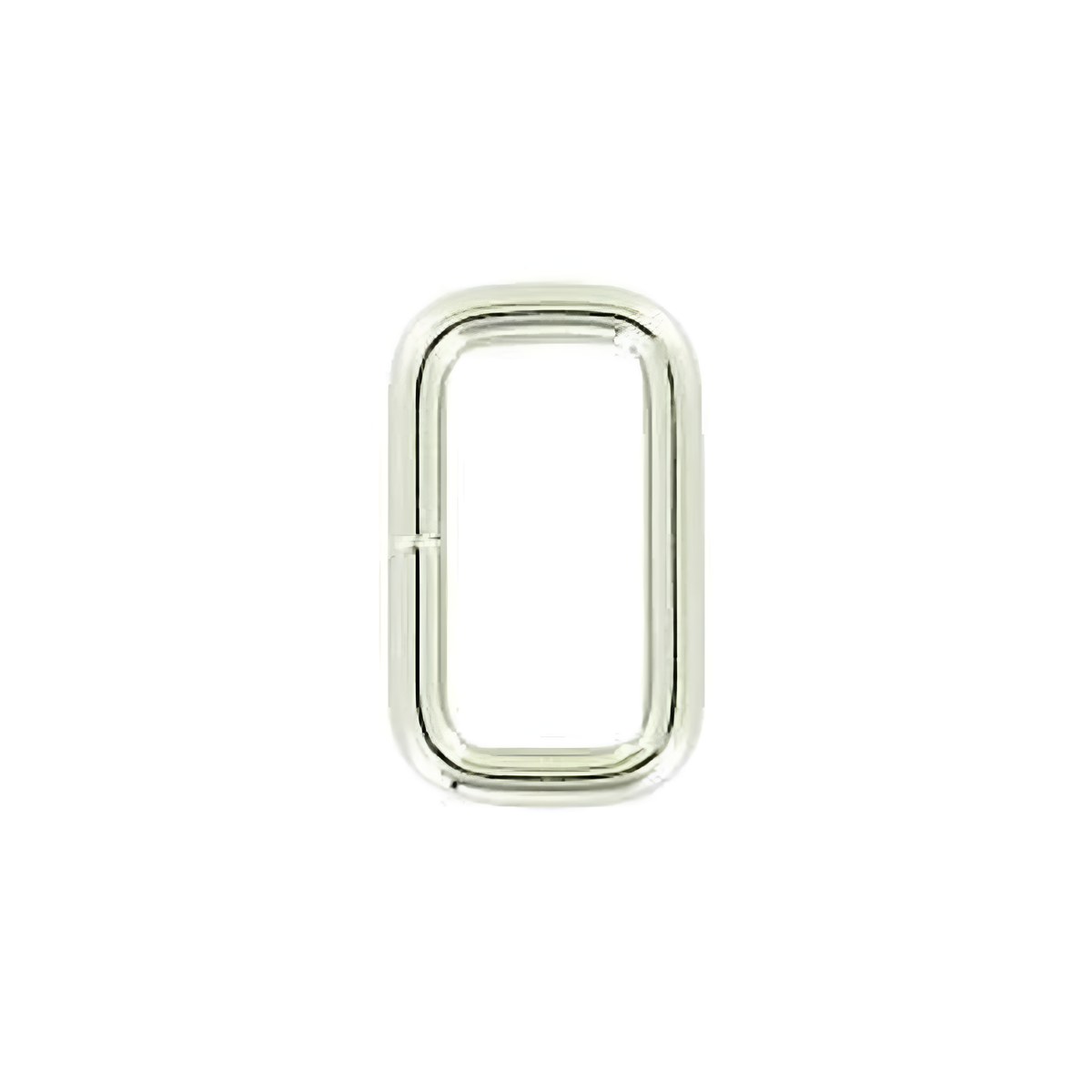 3/4" Shiny Nickel, 1x5/8"Split Rectangular Ring, Steel