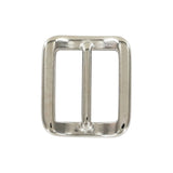 3/4" Shiny Nickel, Cast Concave Tri Glide Buckle, Zinc Alloy
