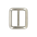3/4" Shiny Nickel, Cast Concave Tri Glide Buckle, Zinc Alloy