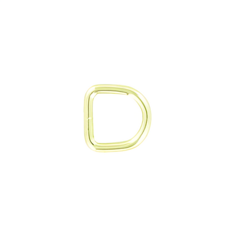 3/8" Brass, 2.2mm Gauge Split D Ring, Steel
