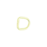 3/8" Brass, 2.2mm Gauge Split D Ring, Steel