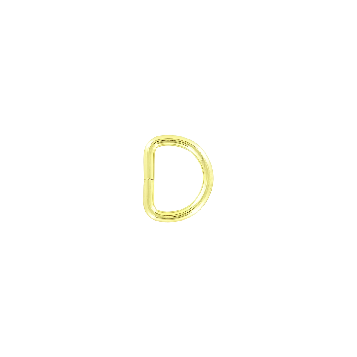 5/8" Brass, Split D-Ring, Steel