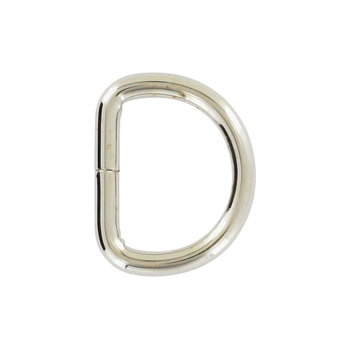5/8" Nickel, Split D-Ring, Steel