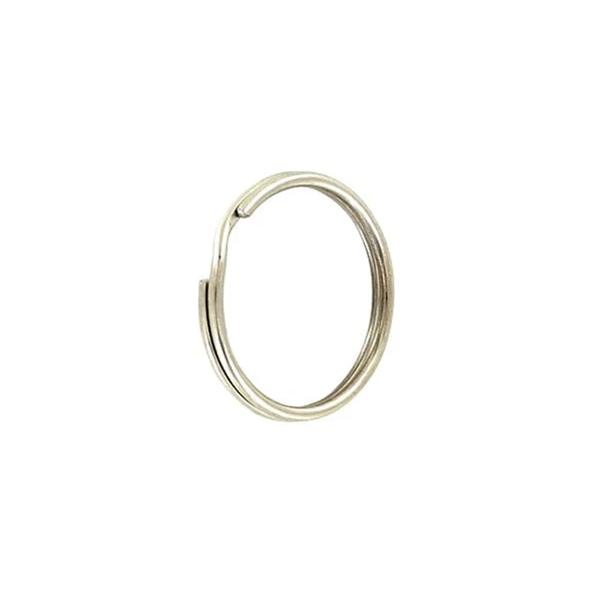 5/8" Nickel, Split Key Ring, Steel
