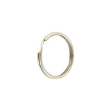5/8" Nickel, Split Key Ring, Steel