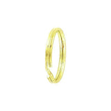 7/8" Brass, Split Key Ring, Steel