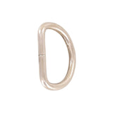 7/8" Shiny Nickel, Split D Ring Heavy, Steel