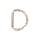 7/8" Shiny Nickel, Split D Ring Heavy, Steel