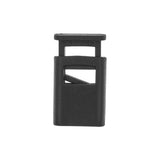 1 1/4" Black, Cord Lock, Plastic