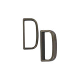 1 1/8" Antique Silver, Cast Belt Keeper, Zinc Alloy