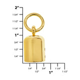 1/2" Shiny Gold, Purse Tassel Cover, Zinc Alloy